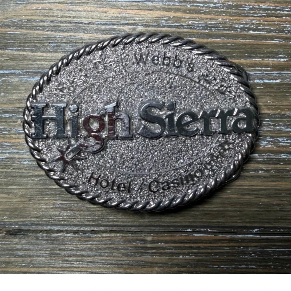 Vintage Del Webb High Sierra Hotel Casino Belt Buckle Limited Edition USA Made